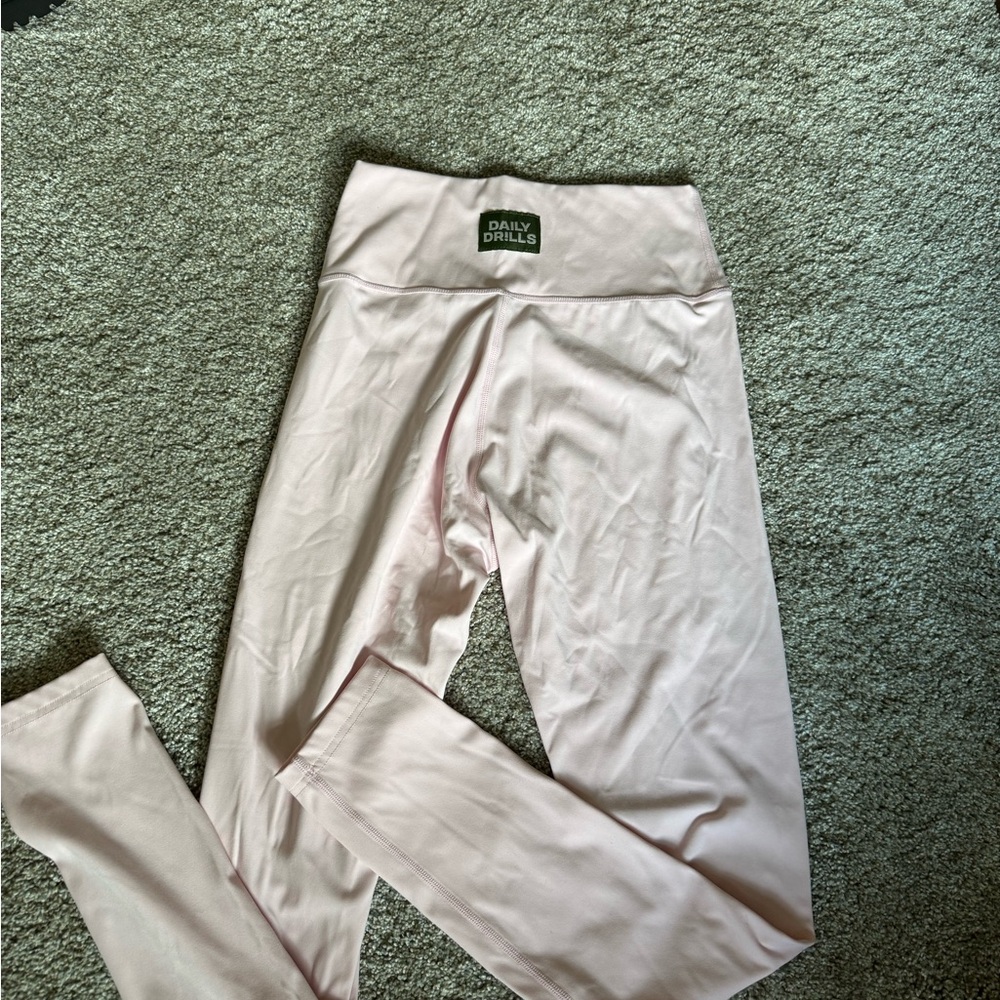 Daily Drills Baby Pink Leggings